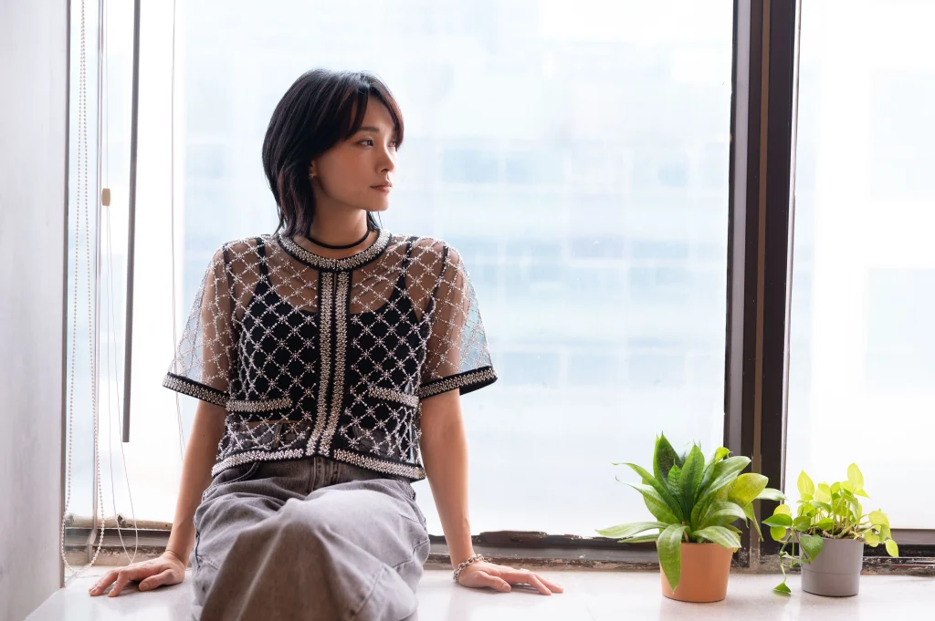 35歲的談善言說，開始感受到人生閱歷有助演戲：「若早5年找我拍《虎毒不》，我一定做不來。」 （劉彥汶攝）