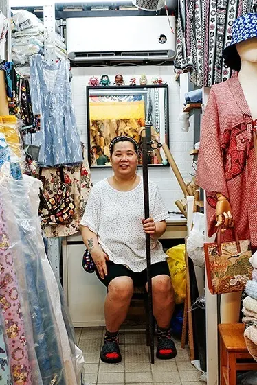 Tammy認為只要努力轉型，布藝市場仍有出路。（Grace攝）