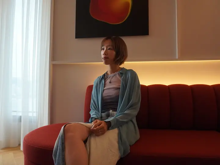 身兼聲音設計師的Amy著重現場每一個聲音細節,連吞嚥口水聲的聲音也一一收進聲軌內。(林碧欣攝)