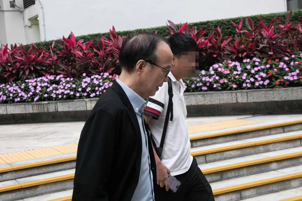 馬逢國多次到區域法院低調旁聽。