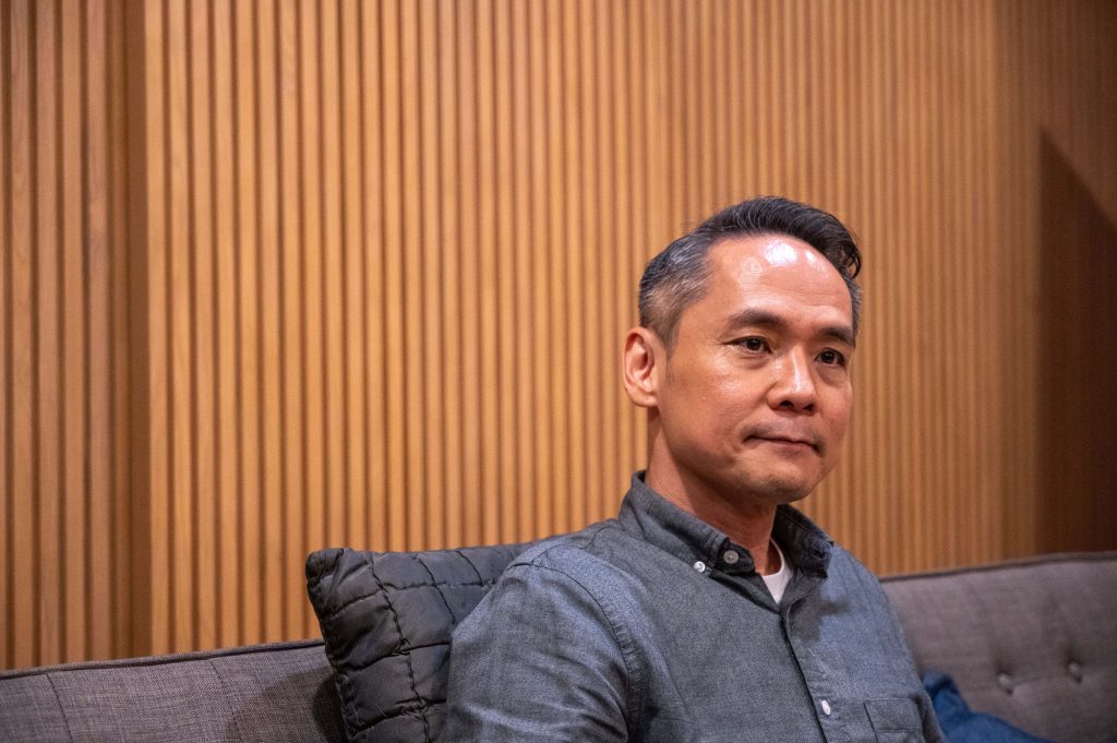 《毛家》多場放映結束時，觀眾都報以掌聲，令區焯文很感動。（劉彥汶攝）